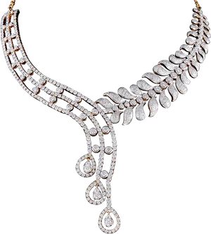 Elegant Diamond Necklace Design