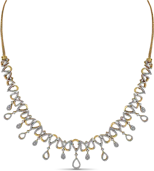 Elegant Diamond Necklace Design
