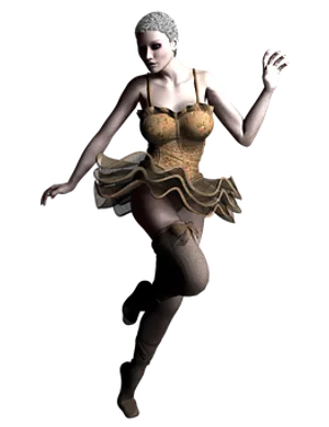 Elegant_ Digital_ Dancer_ Pose PNG image