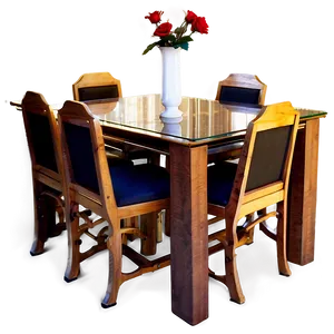 Elegant Dining Room Furniture PNG 15