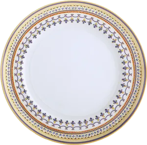 Elegant Dinner Plate Design PNG image
