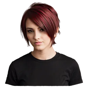 Elegant Emo Hairstyle PNG 65 PNG