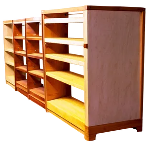 Elegant Empty Bookshelf PNG 06272024 PNG