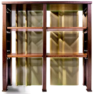 Elegant Empty Bookshelf PNG 06272024 PNG