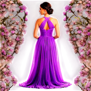 Elegant Evening Dress PNG 36