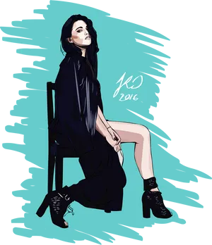 Elegant Fashion Illustration2016 PNG image