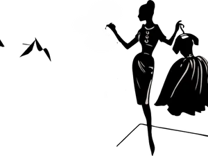 Elegant Fashion Silhouettes Vector