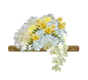 Elegant_ Floral_ Arrangement_on_ Wood