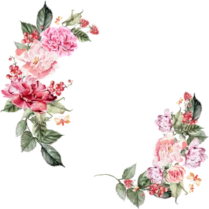 Elegant_ Floral_ Border_ Design PNG image