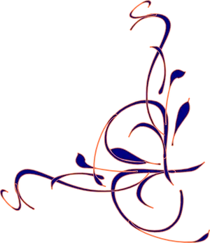 Elegant Floral Design Clipart PNG image