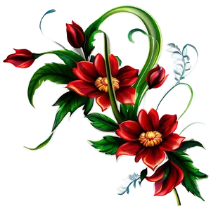 Elegant Floral Design Png 44 PNG image