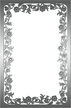 Elegant Floral Frame Design PNG image