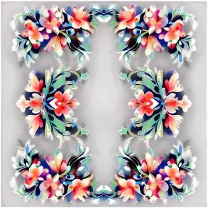 Elegant Floral Pattern PNG Sri PNG