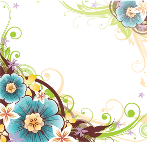 Elegant Floral Vector Design PNG image