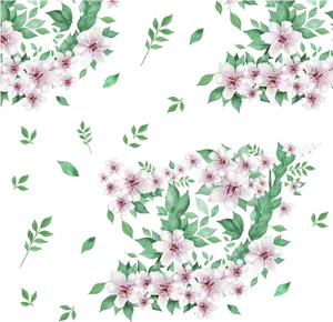 Elegant Floral Vector Pattern PNG image