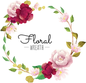 Elegant_ Floral_ Wreath_ Graphic PNG image