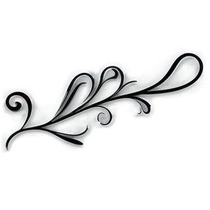 Elegant Flourish Divider PNG Siy PNG