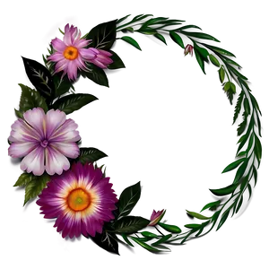 Elegant Flower Circle PNG Eqc84 PNG