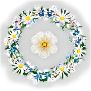 Elegant Flower Circle PNG Mgw PNG