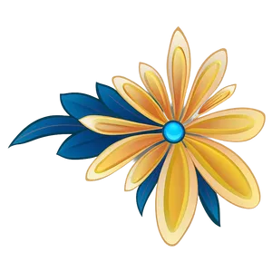 Elegant Flower Outline Design Png 05252024 PNG image