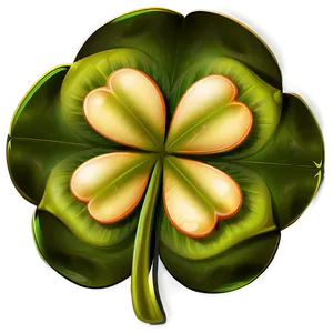 Elegant Four Leaf Clover PNG Iuw47 PNG