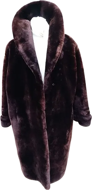 Elegant Fur Coat Display PNG image