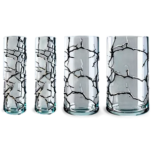 Elegant Glass Crack PNG 06122024