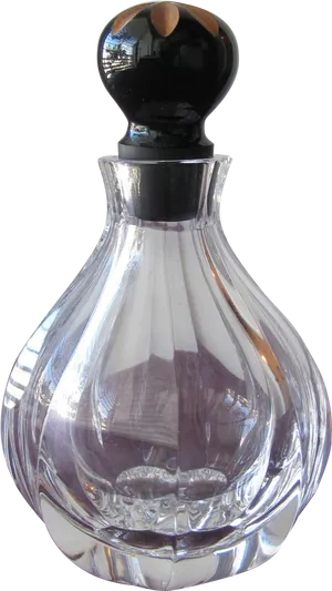 Elegant Glass Perfume Bottle PNG image