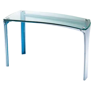 Elegant Glass Top Table Png 05042024 PNG image