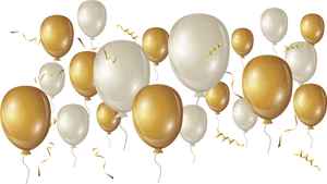 Elegant_ Gold_and_ White_ Balloons_ Background PNG image