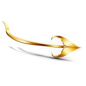 Elegant Gold Arrow Design Png 06212024 PNG image