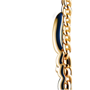 Elegant Gold Chain PNG 05042024