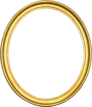 Elegant Gold Circle Frame PNG image