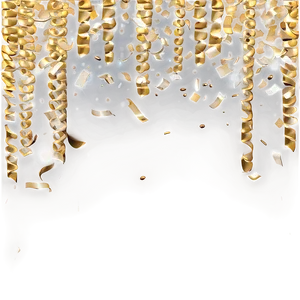 Elegant Gold Confetti Png 35 PNG image