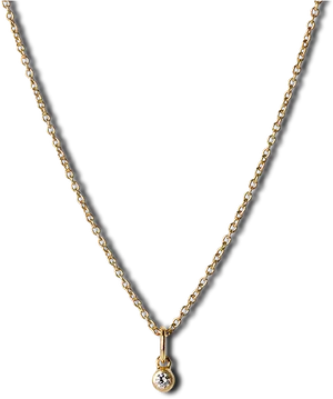 Elegant Gold Diamond Pendant Necklace PNG image