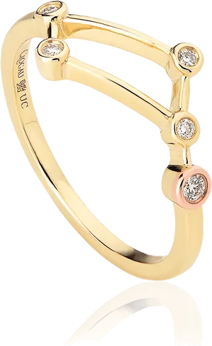 Elegant Gold Diamond Ring
