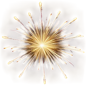 Elegant Gold Fireworks Explosion Png Shc PNG image