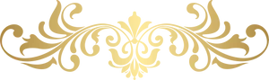 Elegant Gold Flourish Ornament PNG image