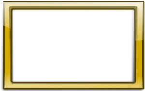 Elegant Gold Frameon Black Background PNG image