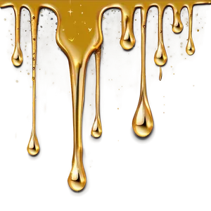 Elegant Gold Glitter Drip Design Png 06282024 PNG image