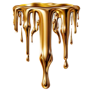 Elegant Gold Glitter Drip Design Png 06282024 PNG image