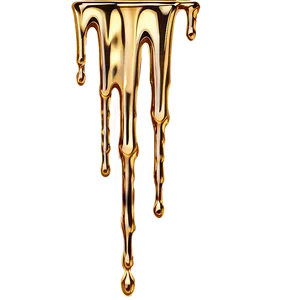 Elegant Gold Glitter Drip Design Png Lfc PNG image