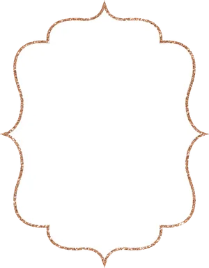 Elegant Golden Border Frame PNG image