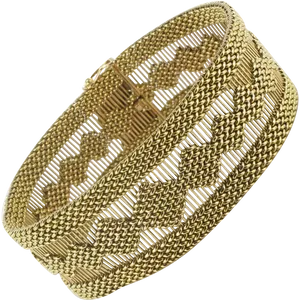 Elegant Golden Bracelet PNG image