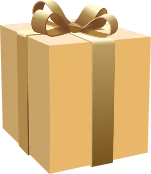 Elegant Golden Gift Box