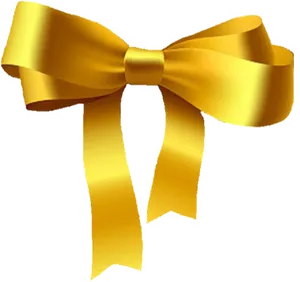 Elegant Golden Ribbon PNG image