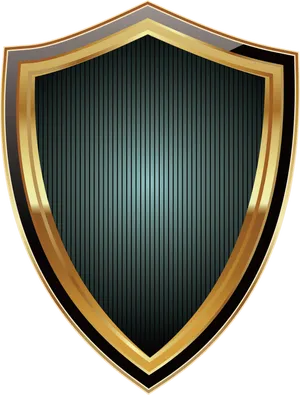 Elegant Golden Trimmed Shield