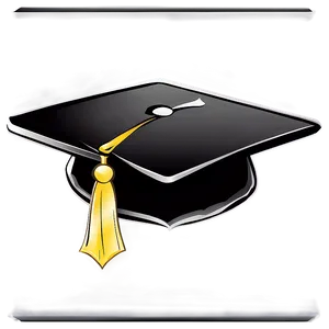 Elegant Graduation Cap Clipart Vel54 PNG