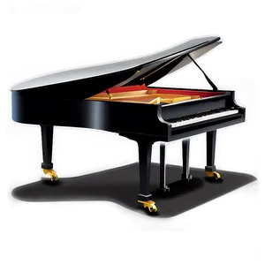 Elegant Grand Piano PNG Ebo15