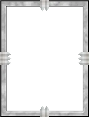 Elegant Gray Border Frame PNG image